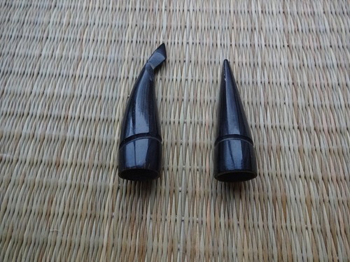 Buffalo horn longbow nocks - buffalo,
