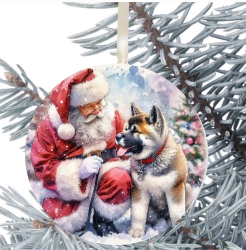 Akita dog hanging - akita, bauble