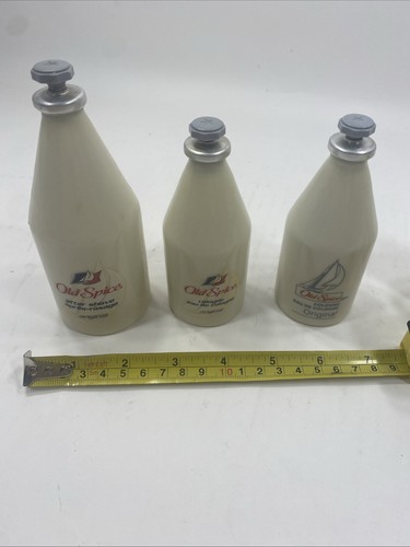 Vintage old spice bottles - 3,