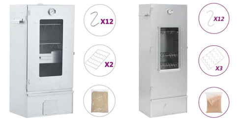 Bbq oven smoker with 1kg - with, wood