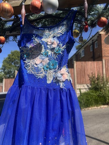 Upcycled figure skating dress - upcycled,