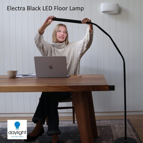 Led black floor - lamp, daylight