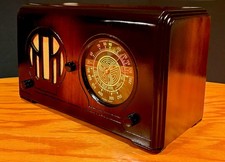 Old Antique Wood ADMIRAL Vintage Restored Art Deco Radio Converted to Bluetooth!