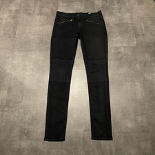 Rag and Bone Women’s Skinny Wax Black Denim Jeans W26 L29