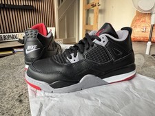 Nike Air Jordan 4 Retro Bred Reimagined (PS) Uk2.5 BRAND NEW ✅