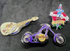 3 Hard Rock Cafe Pins - Ltd