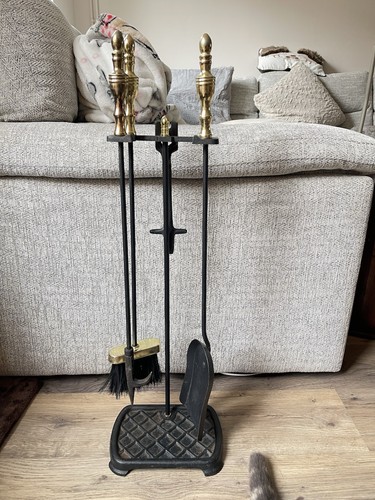 Vintage wrought iron fire - wrought,