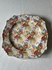 Vintage Royal Winton Grimwades chintz cake plate - Spring pattern