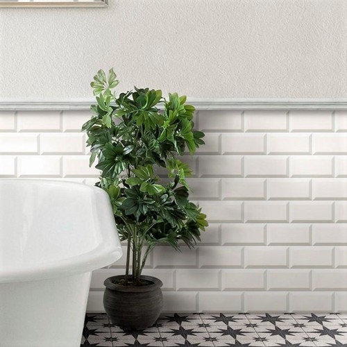 Metro white subway x 10cm - /,