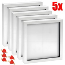 5 Pack 8 x 8"  3D Box Photo Frames Standing Hanging Craft Shadow Picture Frame