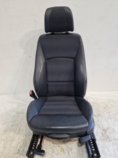  BMW 3 SERIES E90 E91 FRONT LEFT P/S HALF LEATHER SEAT IN BLACK Alpina