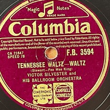 Victor Silvester, AU Revoir Again -Quickstep/Tennessee Waltz 78 RPM 10" Record
