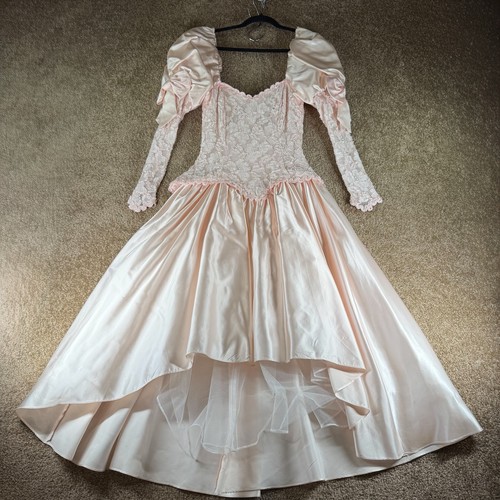 Vintage late 80s wedding gown - vintage,