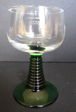 Arcoroc Romer Green White Wine Glasses Beehive Stems Set of 12 NEW 4.5 oz.
