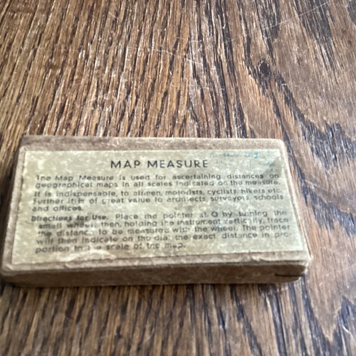 Vintage map measurer - map,