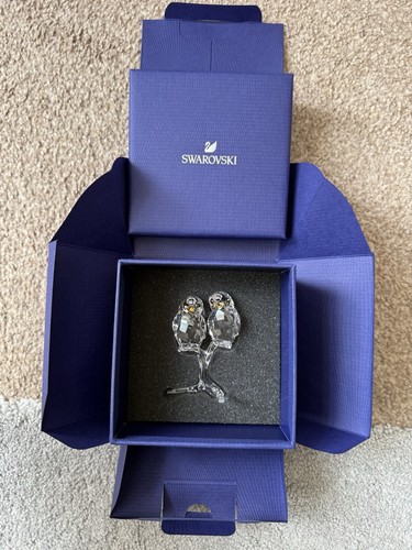 Swarovski crystal owl pair - crystal,