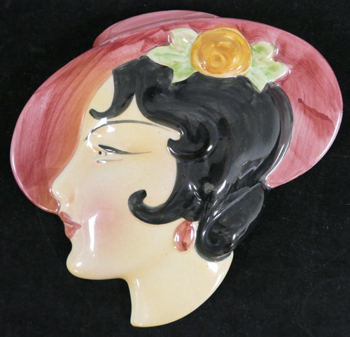Art deco lady profile with - lady,