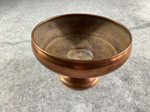 Vintage copper footed dish - vintage,