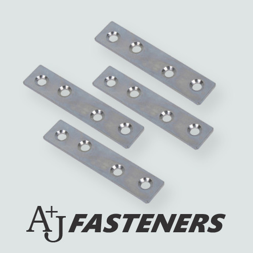 Flat steel mending plate zinc - flat,