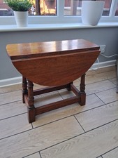 Small Vintage Oak Dropleaf Gateleg Table Twist And Turn