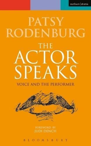 The actor speaks voice - speaks:, and