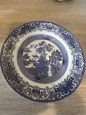 ENGLISH IRONSTONE TABLEWARE OLD WILLOW PATTERN  SIDE PLATE
