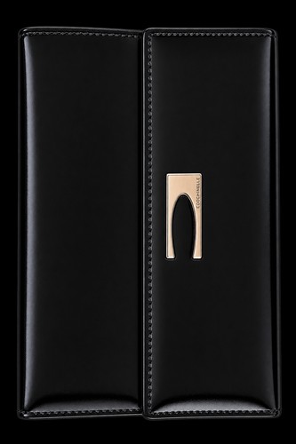 Smart black leather wallet - smart,