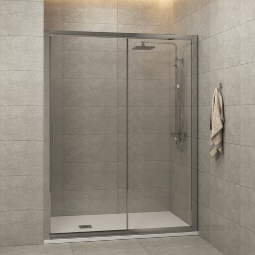 Sliding shower enclosure door - shower,