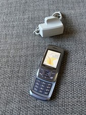 Samsung SGH E250 Crystal Blue Slide Mobile Phone Working But Locked To Orange