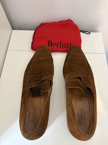 Berluti andy suede - suede, brown