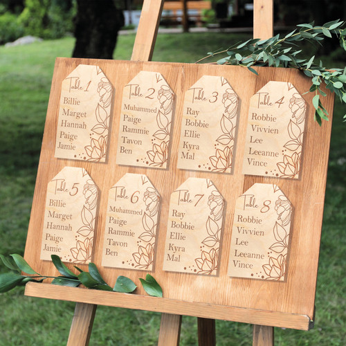 Wedding table plan - table, seating