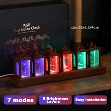 Six digit LED RGB nixie style clock