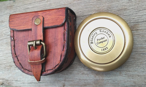 Nautical vintage brass compass - vintage,