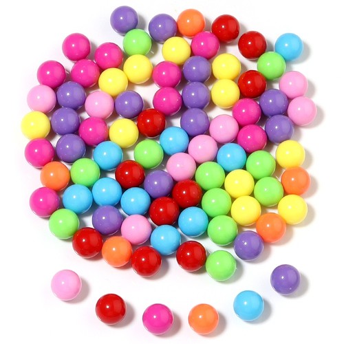 Children play balls plastic - play,