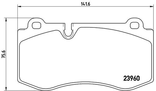 Front axle brembo - p, 074x