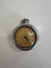 Ingersoll Triumph Vintage Chrome Pocket Watch