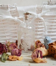 French Antique Etched Glass