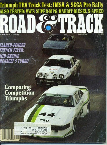 Road track november 1980 - &,