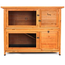Wooden Bunny Rabbit Hutch