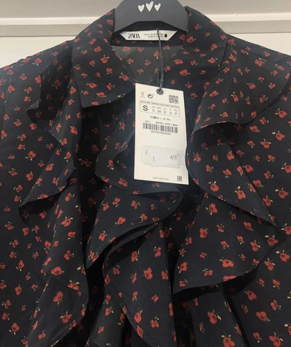 Zara floral print - print, frill