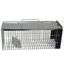 Rat Trap Squirrel Heavy Duty Metal Humane Live Bait Vermin Rodent Cage Catcher