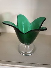 Studio Nova Green Glass Tulip