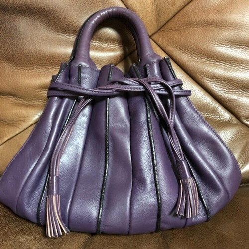 Lupo pleated handbag - handbag, bag