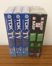 5 x 240 Min BLANK VHS Video