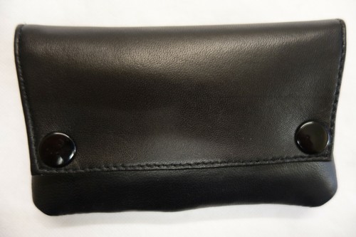 Soft leather tobacco pouch - tobacco,