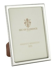 13x18 CORNICE PORTAFOTO in ARGENTO MASSICCIO 925 con retro in legno 13×18 * 7341