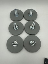 6x IKEA BestA Stuva Feet Adjustable - Grey