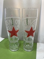 2 x Heineken Pint Glasses