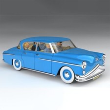 VOITURE TINTIN 1/24 MODEL INTERPRETERS BLUE CAR BRAND NEW BOXED
