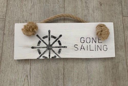 Nautical ships wheel hanging - nautical,